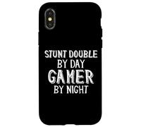 Carcasa para iPhone X/XS Stunt Double by Day Gamer by Night Movie Effect Stunt Double