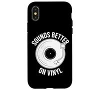 Carcasa para iPhone X/XS Suena Mejor en el Tocadiscos de Vinilo gráfico