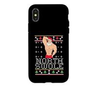 Carcasa para iPhone X/XS Suéter Feo de Navidad North Swole Sexy Fit Santa Claus