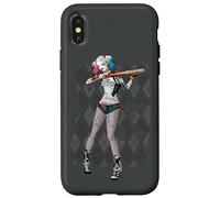 Carcasa para iPhone X/XS Suicide Squad Harley Quinn Argyle