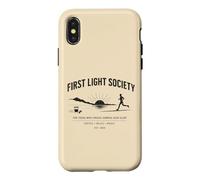 Carcasa para iPhone X/XS Sunrise Running Coffee Miles Music Corredor de la mañana