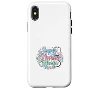 Carcasa para iPhone X/XS Super Nurse Bloom Tema Médico Floral