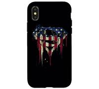 Carcasa para iPhone X/XS Superman Bleeding Classic Shield
