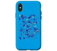 Carcasa para iPhone X/XS Superman Geo Scribbles