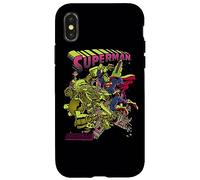 Carcasa para iPhone X/XS Superman Versus Metallo Blacklight