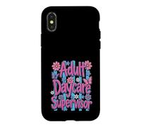 Carcasa para iPhone X/XS Supervisor de guardería para Adultos Funny Nurse Life