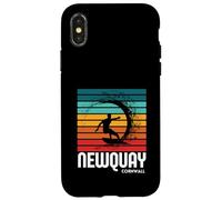 Carcasa para iPhone X/XS Surf Newquay Cornwall Playa Vintage Retro Surf