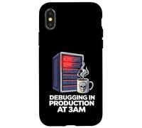 Carcasa para iPhone X/XS Sysadmin Devops Debugging In Production At 3AM