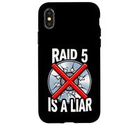 Carcasa para iPhone X/XS System Administrator Raid 5 Is A Liar Server Tech