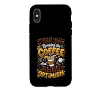 Carcasa para iPhone X/XS T-Ball Mamá Café Ciego Optimismo tee Ball Mama