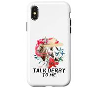 Carcasa para iPhone X/XS Talk Derby To Me Derby Day Carreras de Caballos