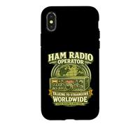 Carcasa para iPhone X/XS Talking To Strangers Worldwide Funny Ham Radio Operator