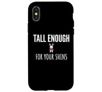 Carcasa para iPhone X/XS Tall Enough for Your Shins Cute Bunny Rabbit Boxing