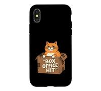 Carcasa para iPhone X/XS Taquilla Hit Cat Funny Feline Movie Lover