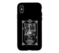 Carcasa para iPhone X/XS Tarot Card The Gamer Gaming Astrología Esqueleto
