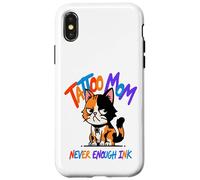 Carcasa para iPhone X/XS Tattoo Mom Never Enough Ink Cat