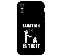 Carcasa para iPhone X/XS Taxation Is Theft Anti-Government Statement
