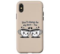 Carcasa para iPhone X/XS Tazas de té con Texto en inglés You'Ll Always Be My Best