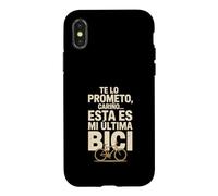 Carcasa para iPhone X/XS Te Lo Prometo Cariño Esta Es Mi Última Bici