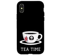 Carcasa para iPhone X/XS Tea Time Queen Elizabeth II UK Memoriam 1926-2022 - Copa de té