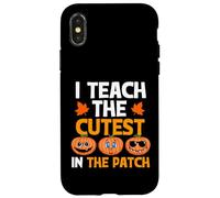 Carcasa para iPhone X/XS Teacher Halloween I Teach The Cutest Pumpkins In The Patch
