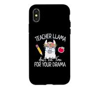 Carcasa para iPhone X/XS Teacher Llama Ain't Got Time for The Drama Teachers