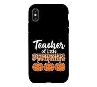 Carcasa para iPhone X/XS Teacher of Little Pumpkins Fall Back to School