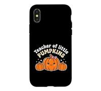Carcasa para iPhone X/XS Teacher of Little Pumpkins Kawaii Pumpkins