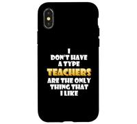 Carcasa para iPhone X/XS Teachers Joke Costume Students School Teaching Professors