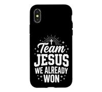 Carcasa para iPhone X/XS Team Jesus We Already Won Miembro De La Iglesia