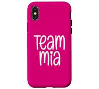 Carcasa para iPhone X/XS Team MIA Girls Nombre Deportes Hija Nieta Mamá
