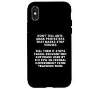 Carcasa para iPhone X/XS Tell Anti Maskers It Stops Facial Recognition Top Dank Meme