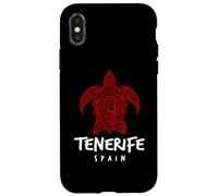 Carcasa para iPhone X/XS Tenerife España Tribal Tortuga Marina Océano Arte Diseño