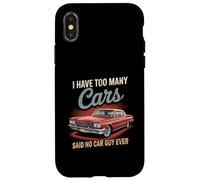 Carcasa para iPhone X/XS Tengo demasiados Coches dijeron Que ningún Chico de Coches Nunca Racing Gear Lover