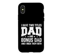 Carcasa para iPhone X/XS Tengo Dos títulos papá y papá Extra y yo rockeo Ambos