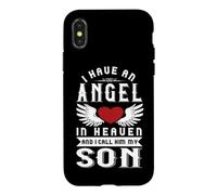 Carcasa para iPhone X/XS Tengo un ángel en el Cielo y lo llamo Recuerdo de mi Hijo