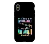 Carcasa para iPhone X/XS Tengo un Clarinete bajo y no Tengo Miedo de Usarlo