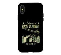 Carcasa para iPhone X/XS Tengo un Clarinete bajo y no Tengo Miedo de Usarlo