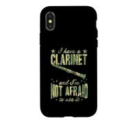 Carcasa para iPhone X/XS Tengo un Clarinete y no Tengo Miedo de Usarlo