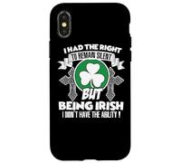 Carcasa para iPhone X/XS Tenía Derecho a Permanecer en Silencio Pero Siendo irlandés