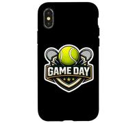 Carcasa para iPhone X/XS Tenis Game Day Fan Lover Lindo Jugador Entrenador Espectador Cita