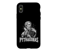 Carcasa para iPhone X/XS Teorema de Pitágoras Matemáticas Profesor Geometría Álgebra