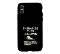 Carcasa para iPhone X/XS Terapeuta Gamer Controlador Emocional Jugador Salud Mental Diversión