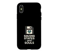 Carcasa para iPhone X/XS Terapeuta Gamer Controlador Emocional Jugador Salud Mental Diversión