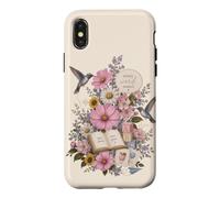Carcasa para iPhone X/XS Terapia del Habla Floral Maestro colibrí Aula ABC