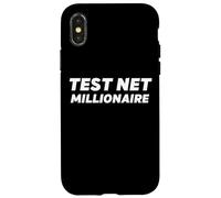 Carcasa para iPhone X/XS Test Net Millionaire Funny Crypto Blockchain Test Net Coins