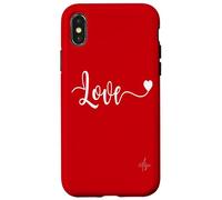 Carcasa para iPhone X/XS Texto de Amor Escrito en él | Auténtica Marca Italiana dolceSenso