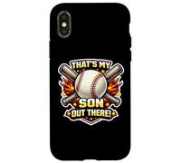 Carcasa para iPhone X/XS That's My Son out There Orgulloso Baseball Dad Padre Mamá Mamá