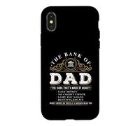 Carcasa para iPhone X/XS The Bank of Dad Funny Father's Day College Tuition Student