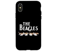 Carcasa para iPhone X/XS The Beagles Funny Beagle Owner Gift Dog Music Lover Outfit
